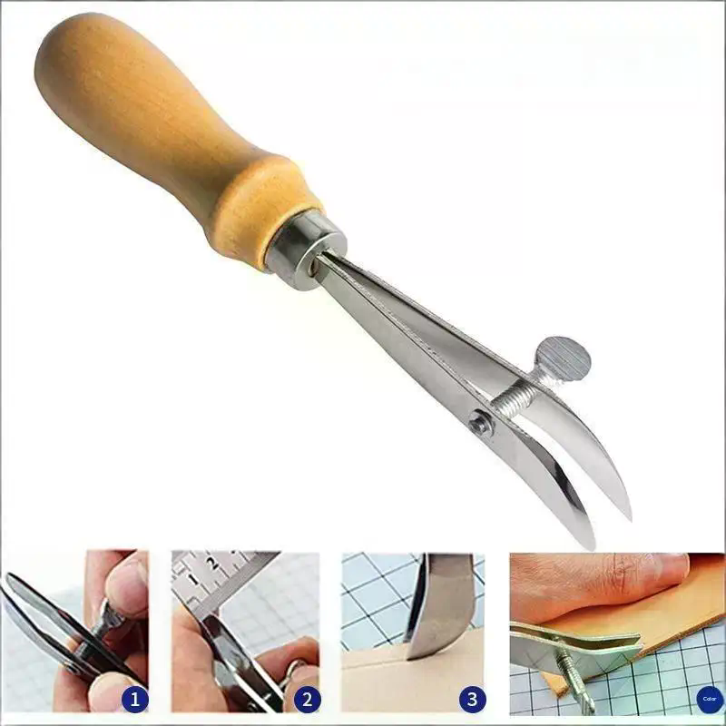 DIY Leathercraft Tool Adjustab - огляд і ціна Groover Stitching Tool