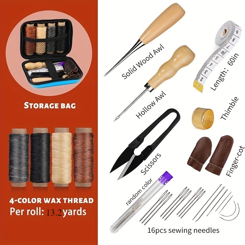 Leather Sewing Kit, Leather Re - огляд і ціна Bone Folder Tool